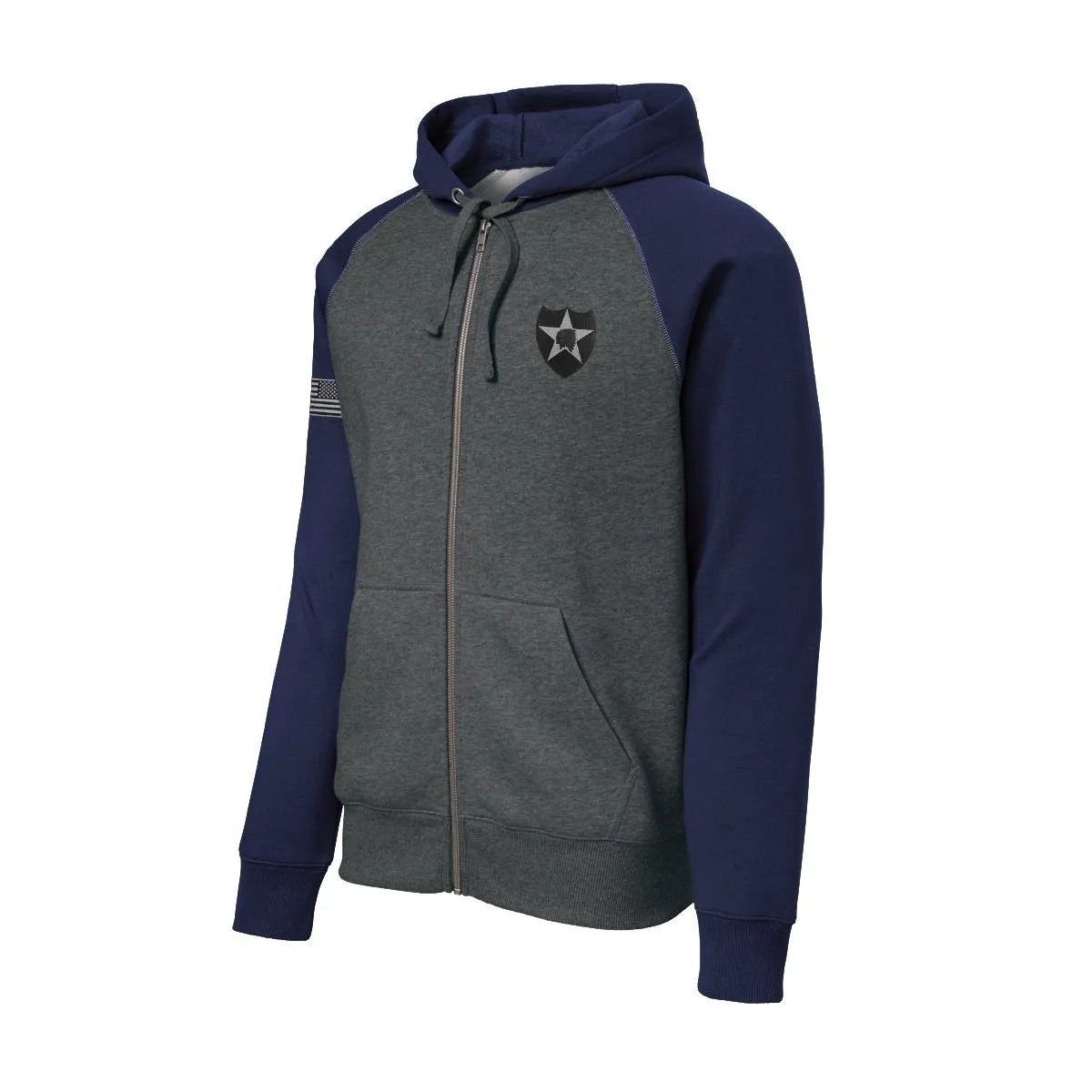 2nd Infantry Color Block Zip Up Hoodie