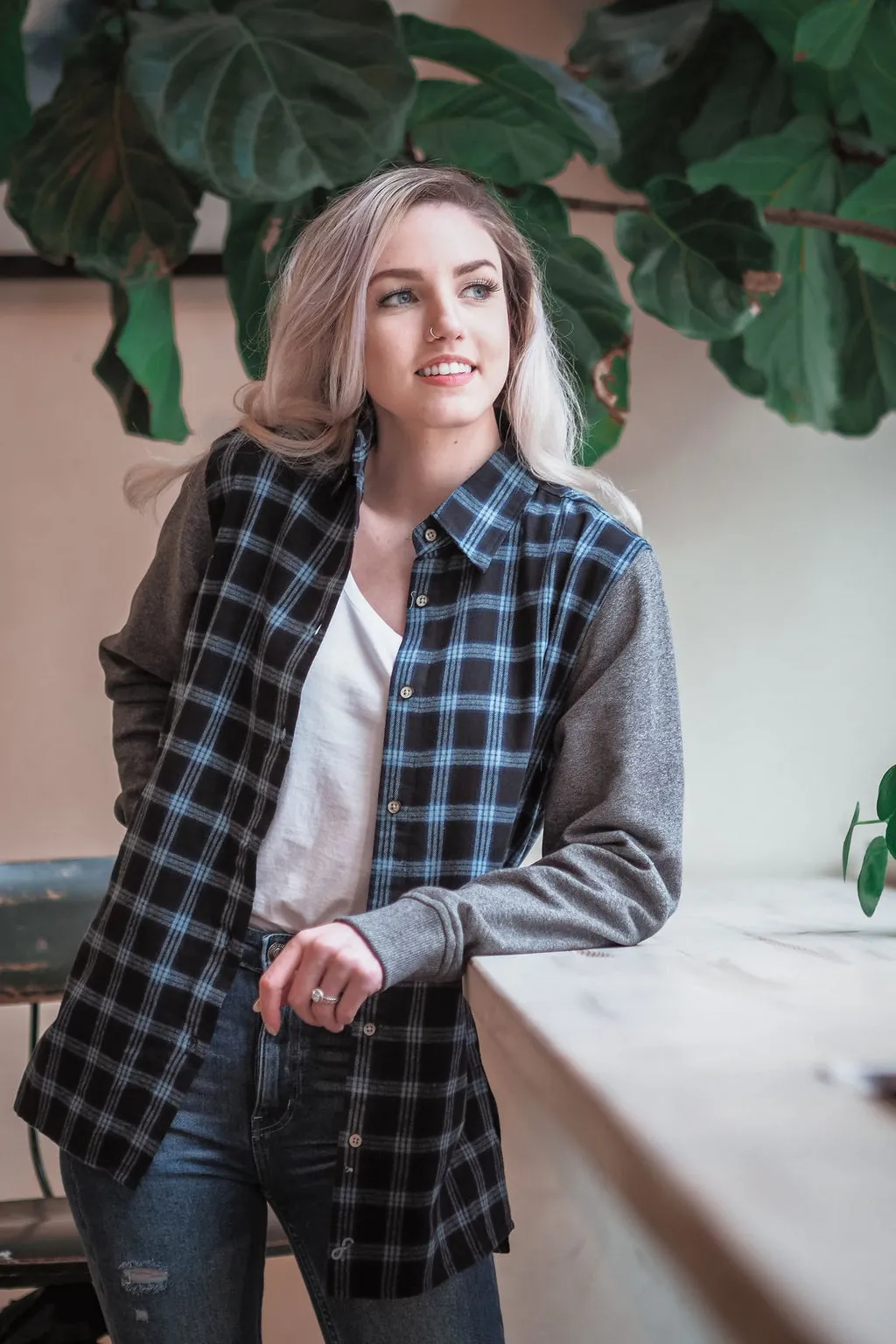 Aria | Women's Long Sleeve Flannel Tunic