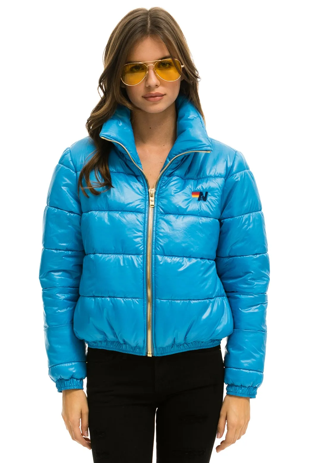 BOLT LUXE APRES PUFFER JACKET - GLOSSY OCEAN