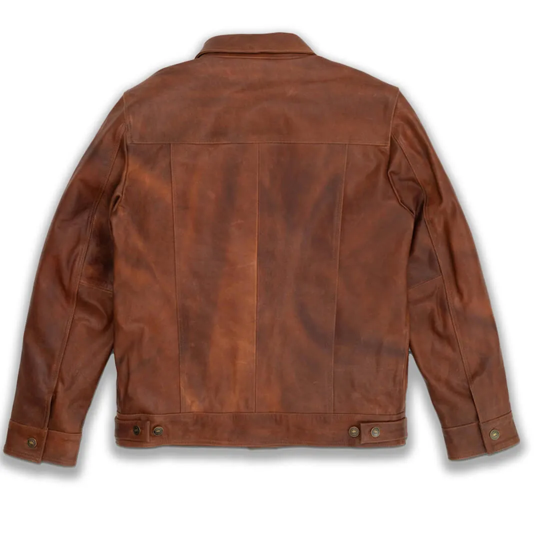 Brown Leather Shirt