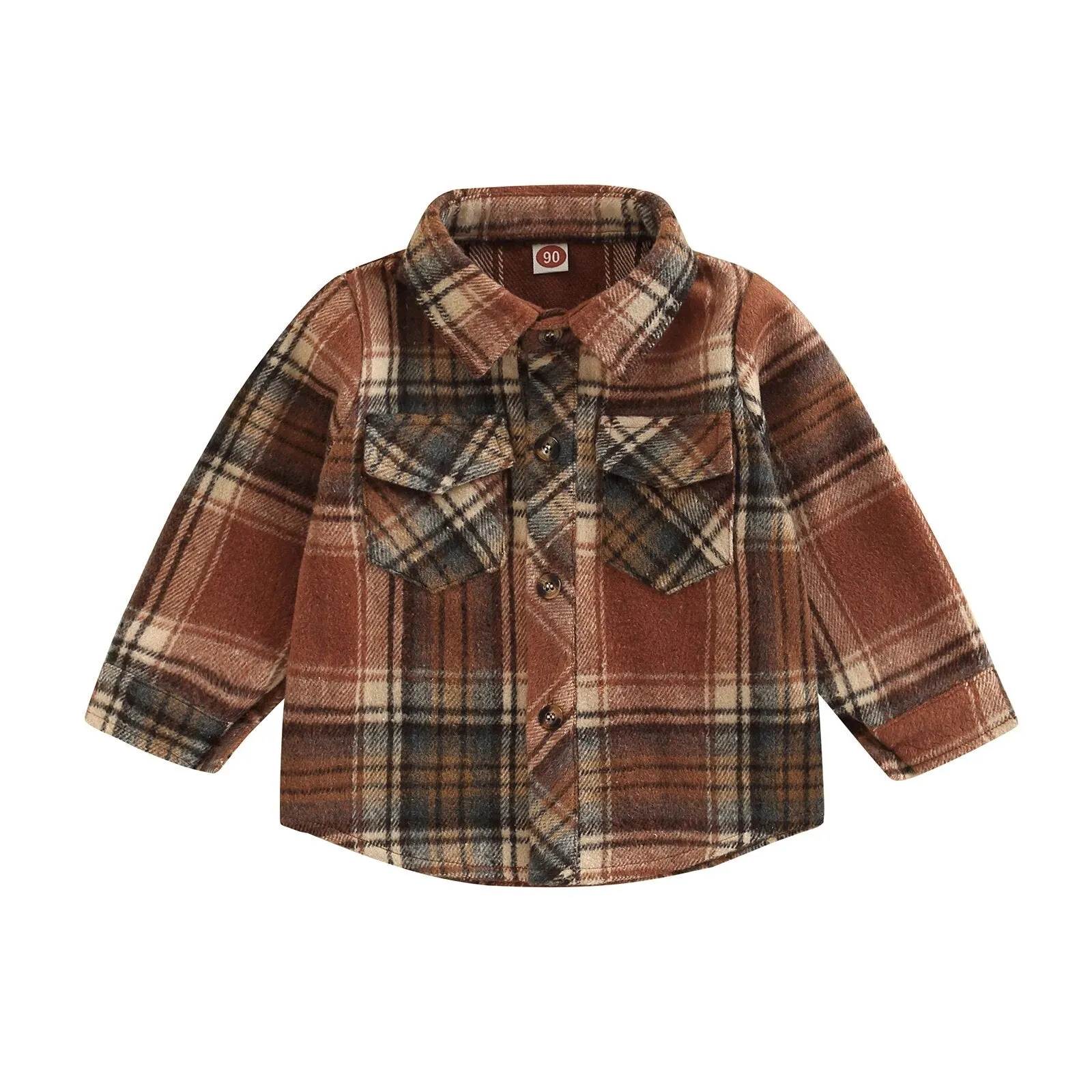 Checkered Youth Flannel Shacket