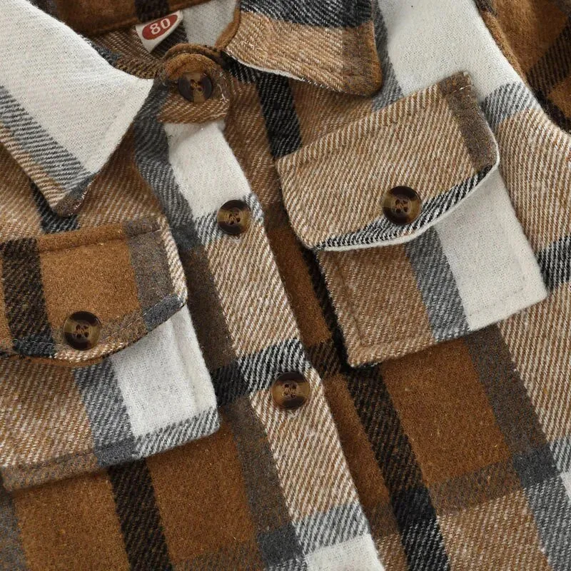 Checkered Youth Flannel Shacket