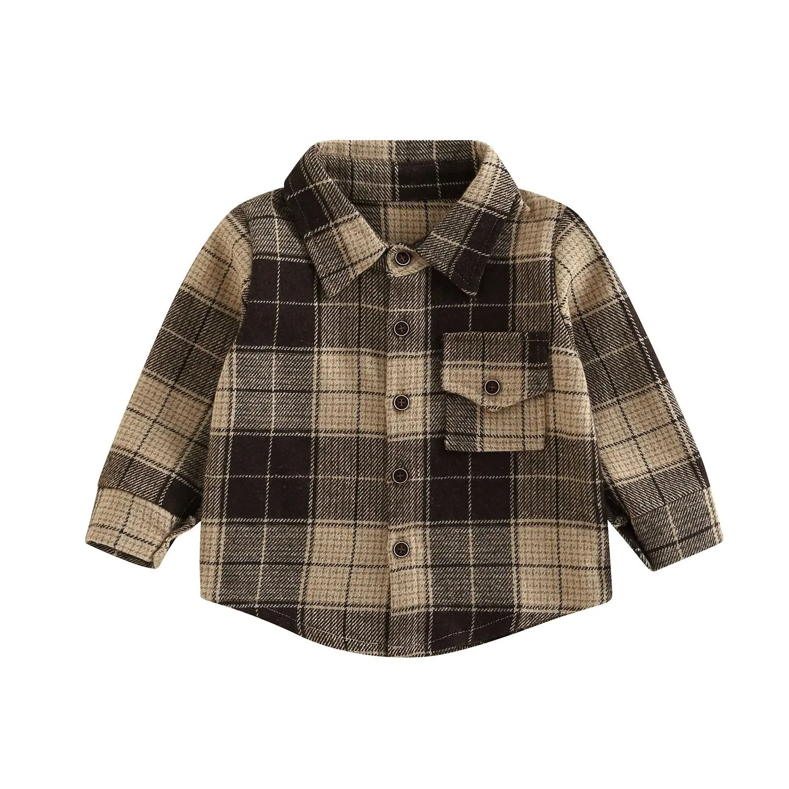 Checkered Youth Flannel Shacket