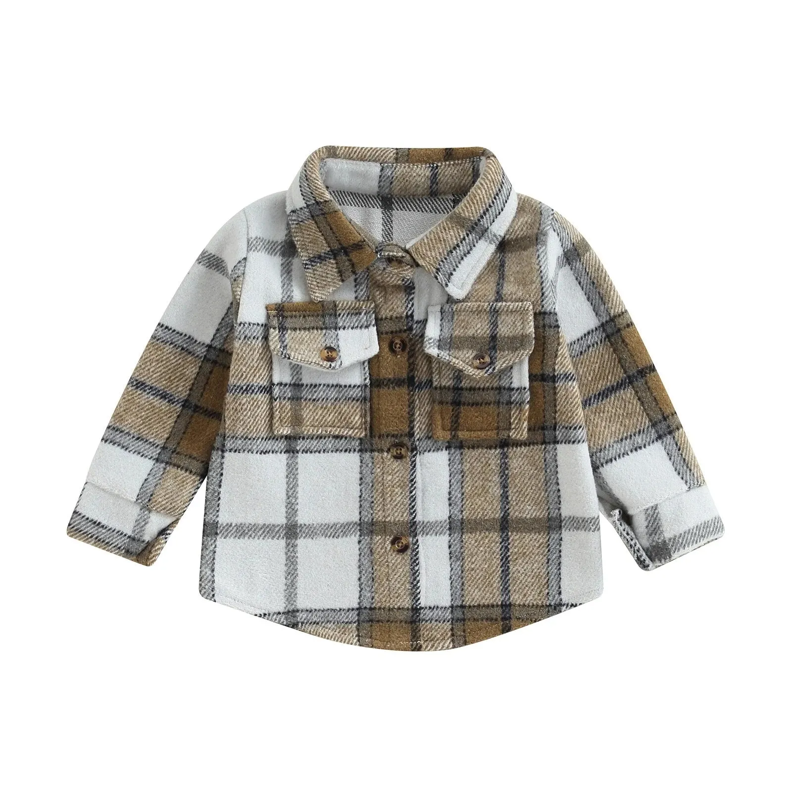 Checkered Youth Flannel Shacket