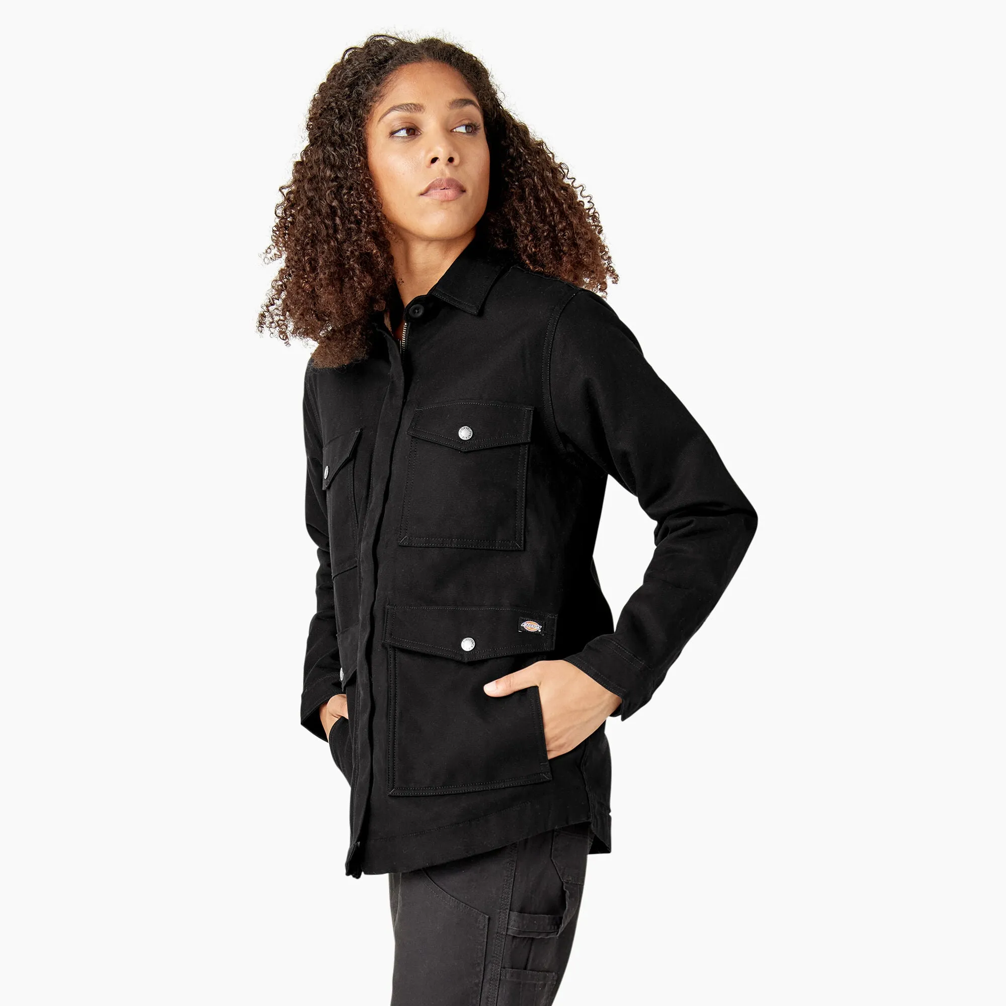 Dickies Women's Sherpa-Lined Duck Chore Coat