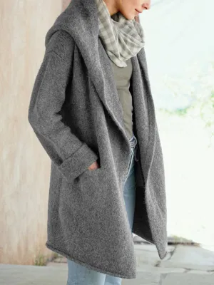 Elegant Long-Sleeved Comfortable Warm Knitted Coat