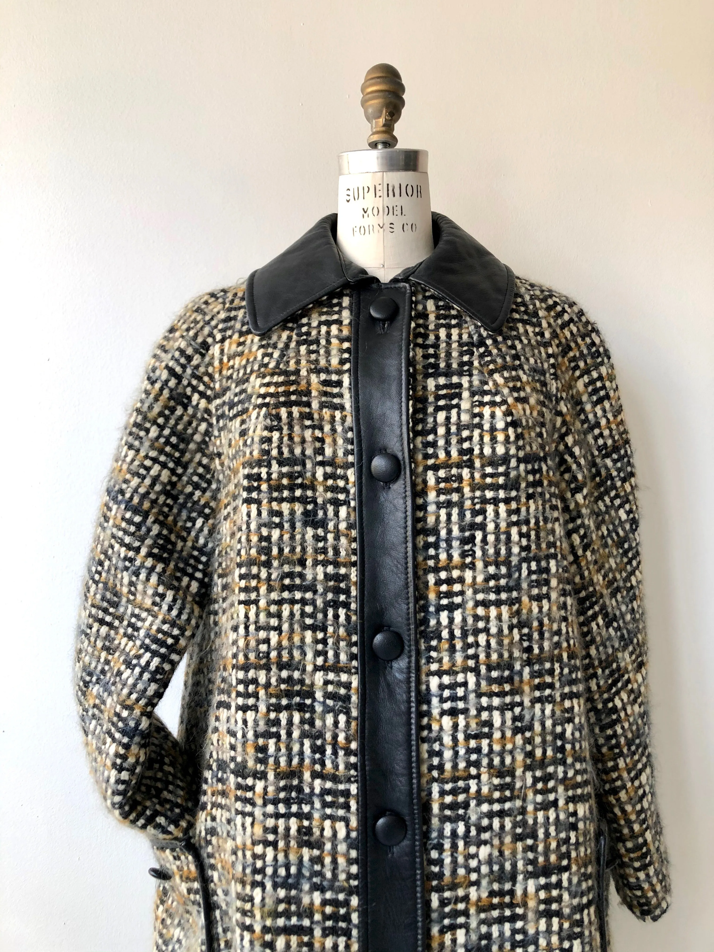 Himelhock Tweed & Leather Coat