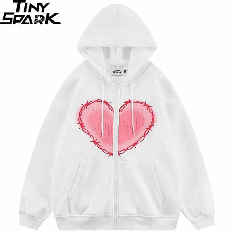 Hip Hop Heart Graphic Jacket