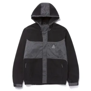 HUF NAULS FLEECE POLAR JACKET BLACK