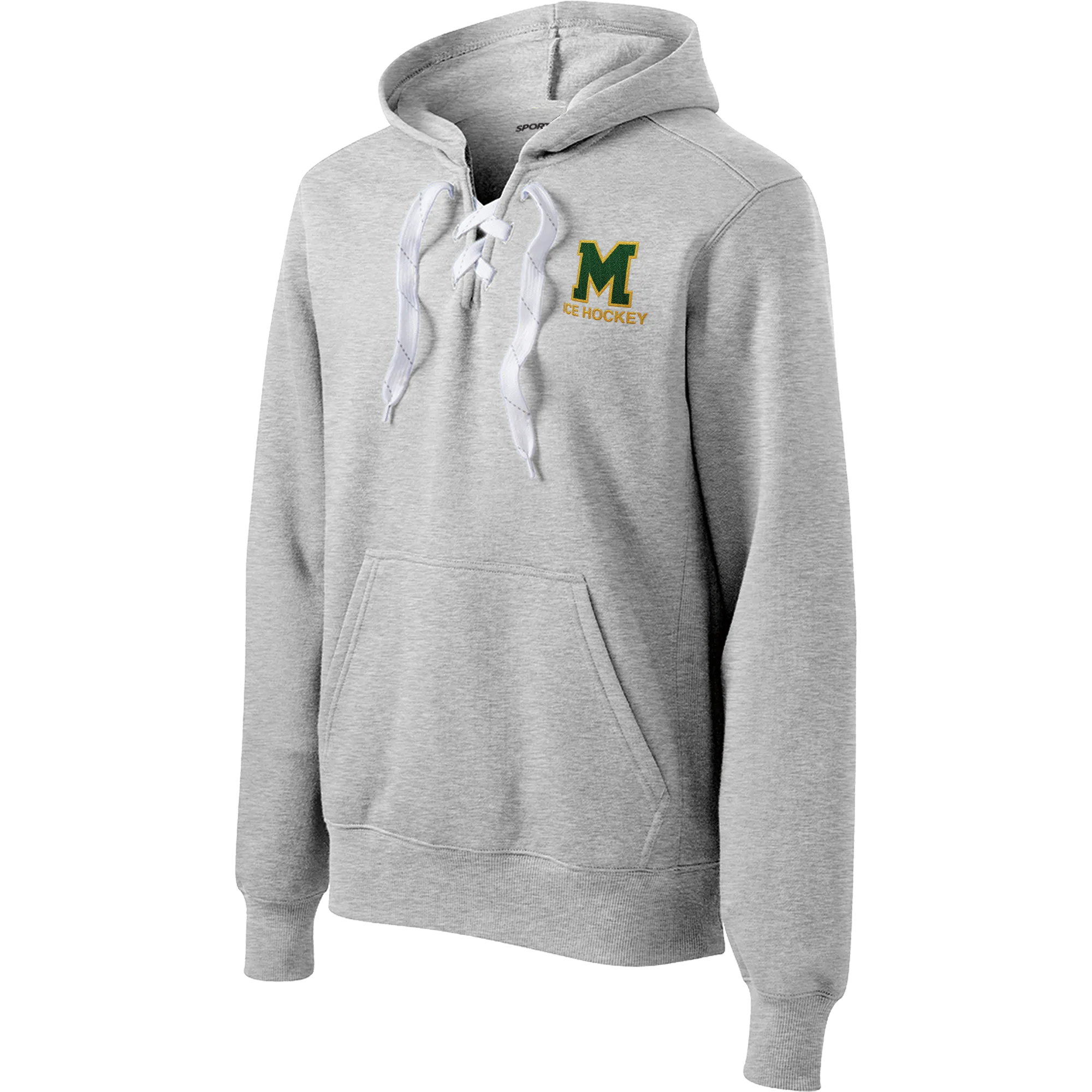 HVM Montgomery Lace Up Pullover Hooded Sweatshirt