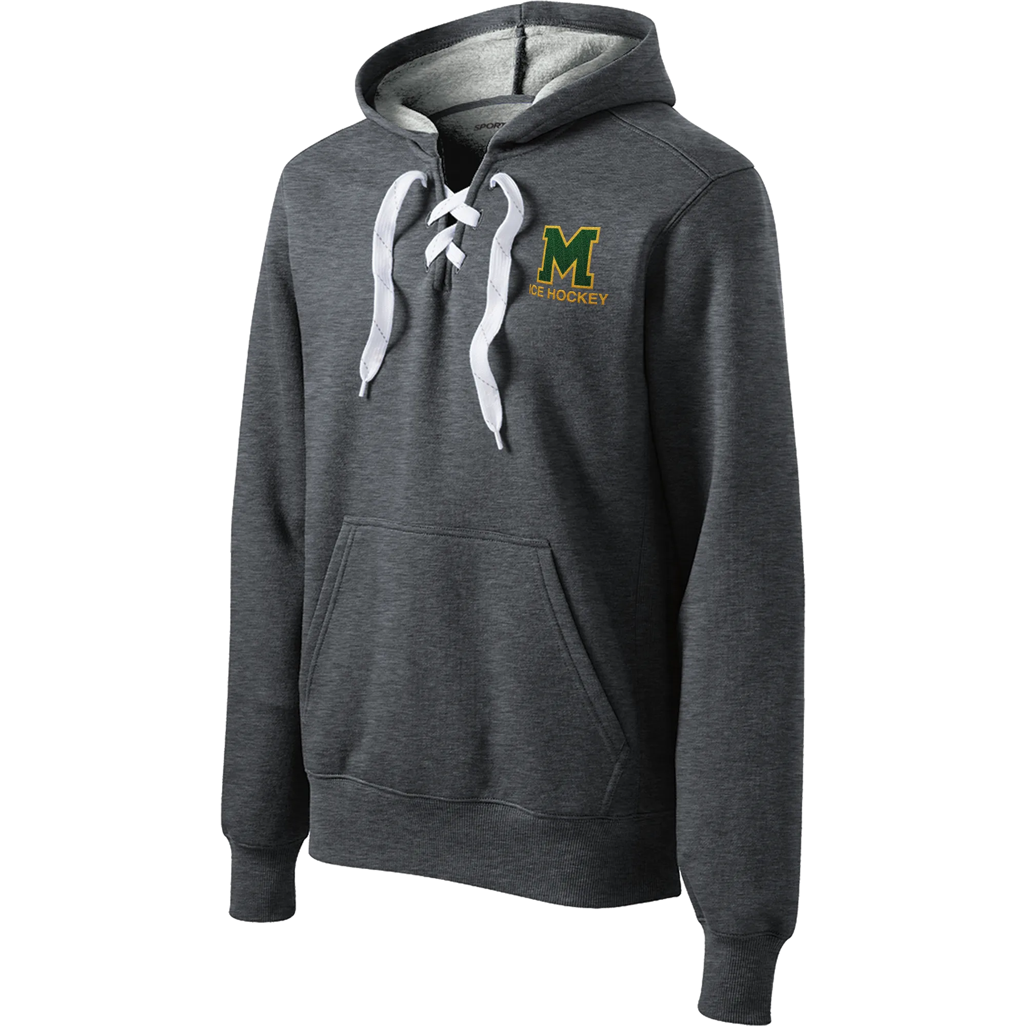 HVM Montgomery Lace Up Pullover Hooded Sweatshirt