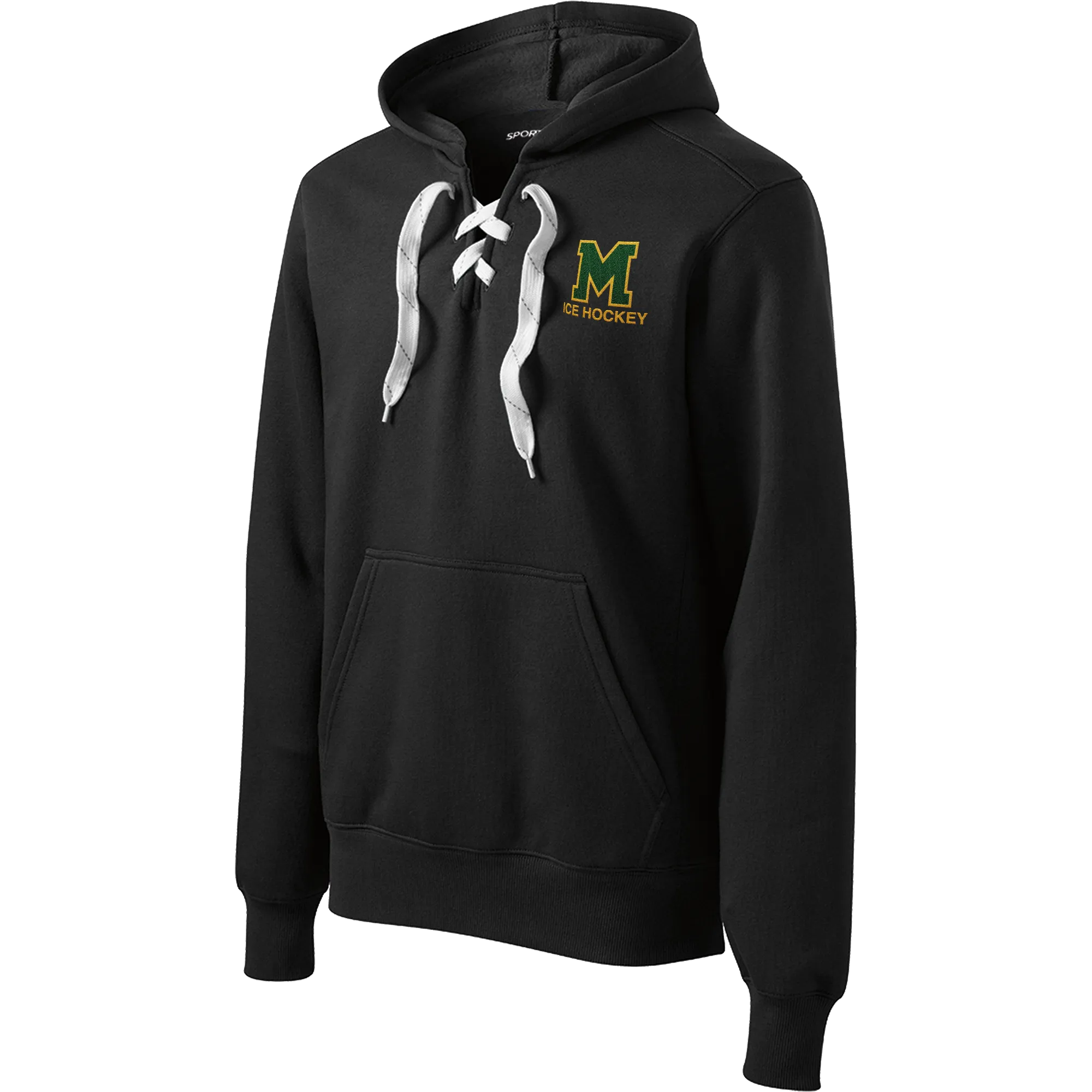 HVM Montgomery Lace Up Pullover Hooded Sweatshirt