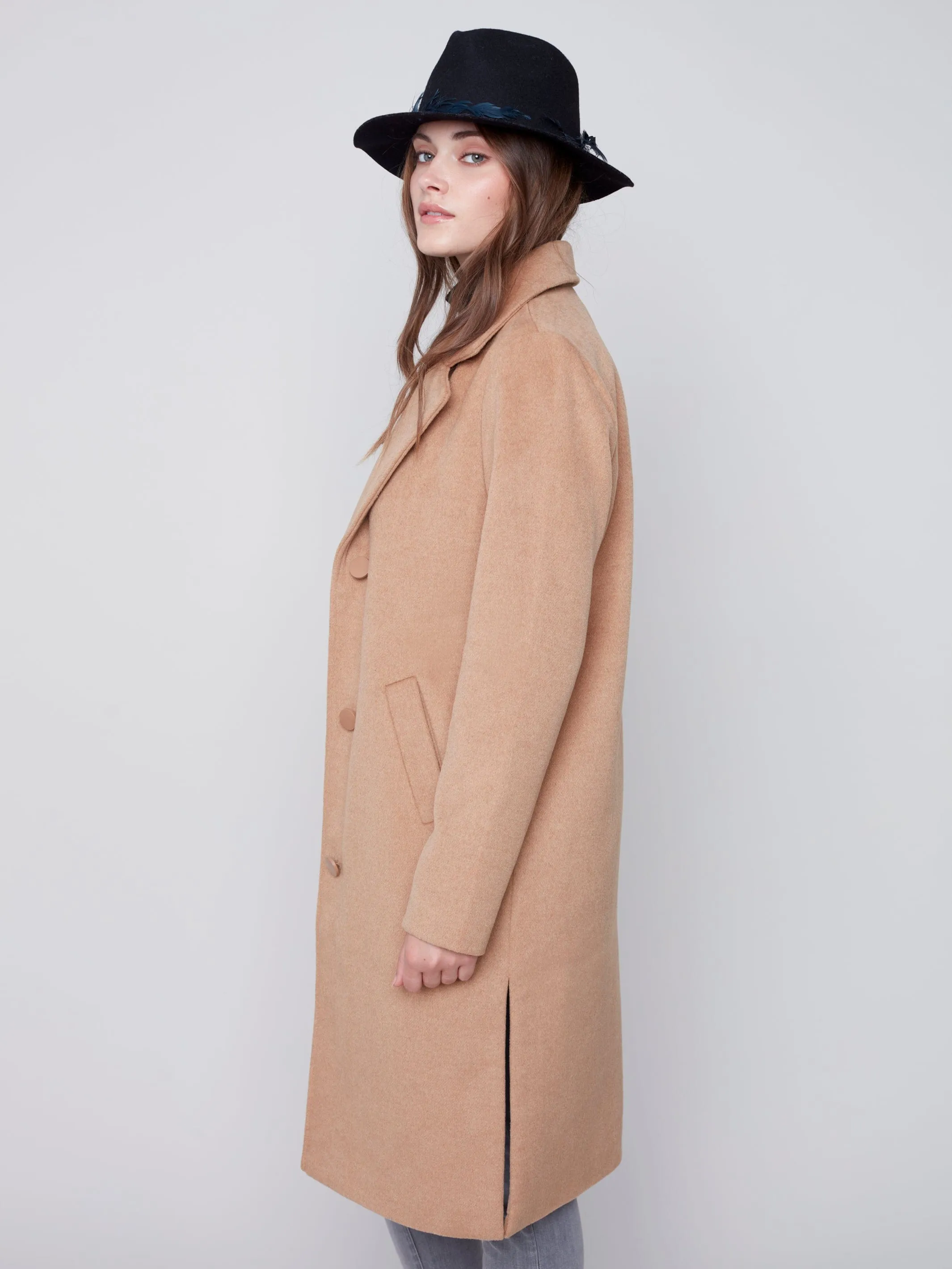 Long Coat Hepburn Style by Charlie B