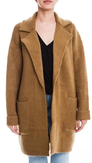 Lush Open Blazer Cardigan Sweater Jacket Camel