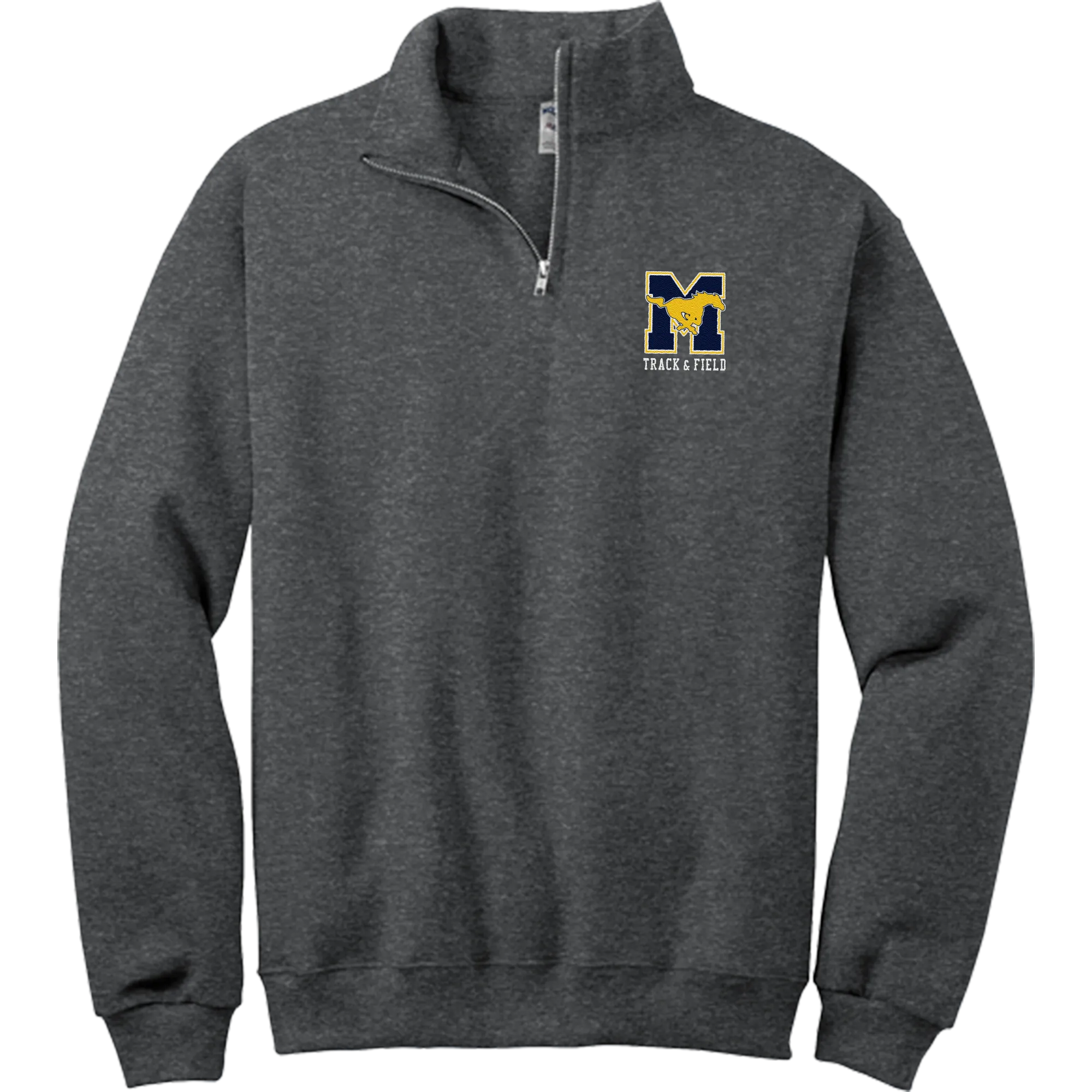 Marlboro Track and Field NuBlend 1/4-Zip Cadet Collar Sweatshirt