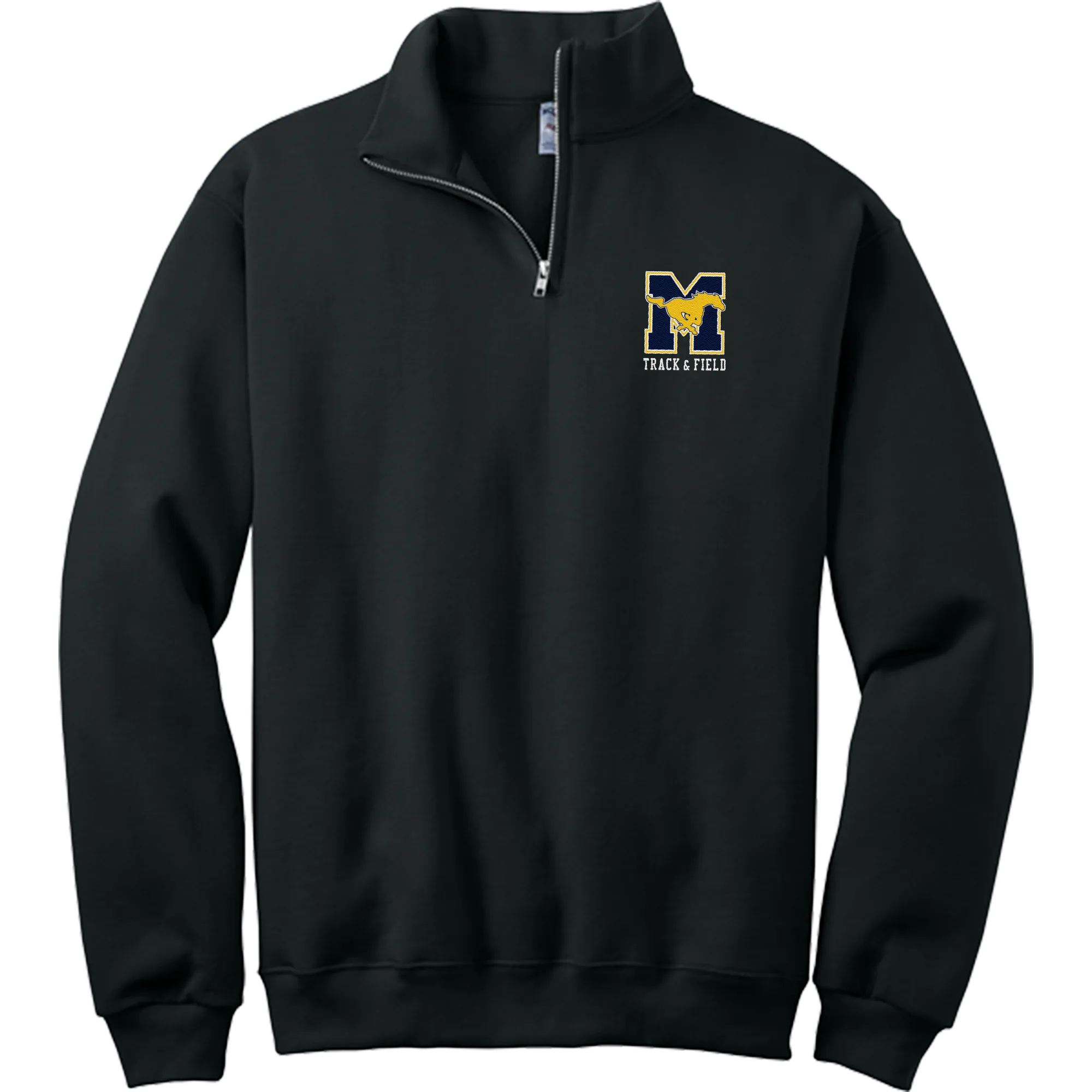 Marlboro Track and Field NuBlend 1/4-Zip Cadet Collar Sweatshirt