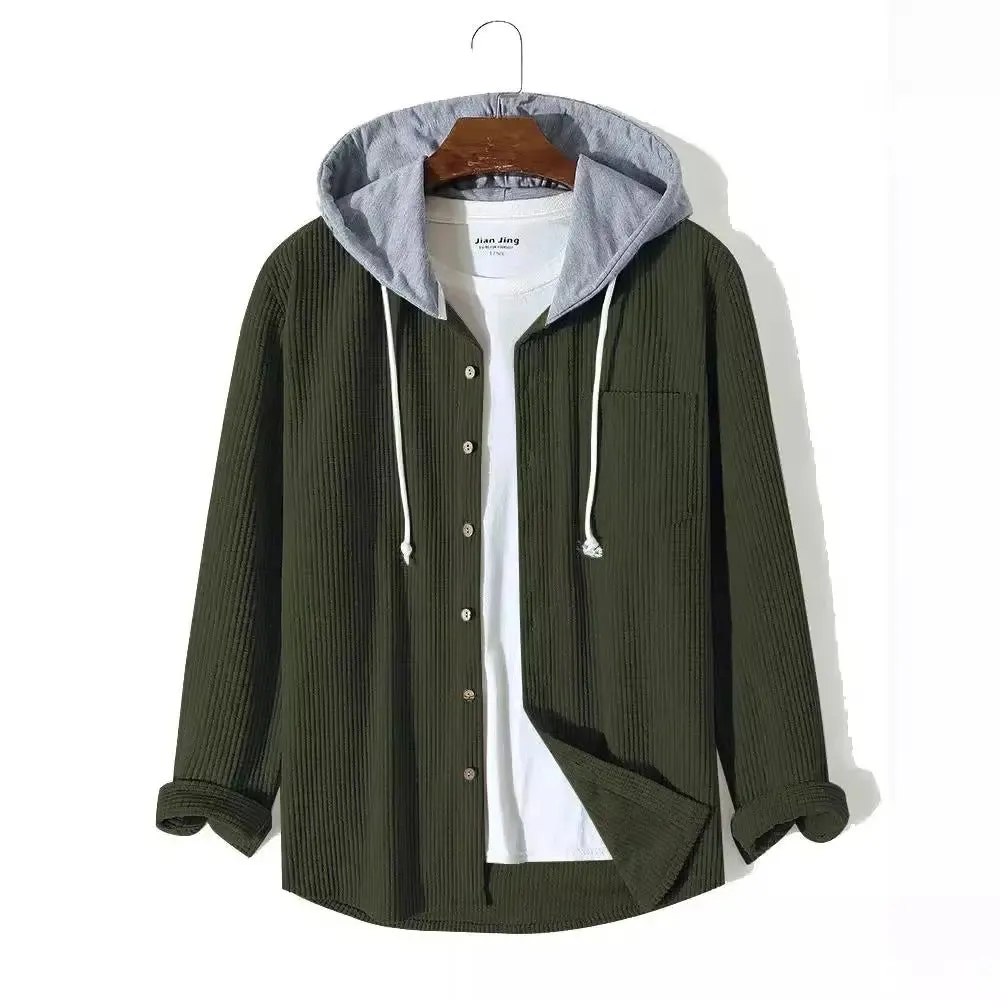 Men's Autumn And Winter Thickening Waffle Hoodie