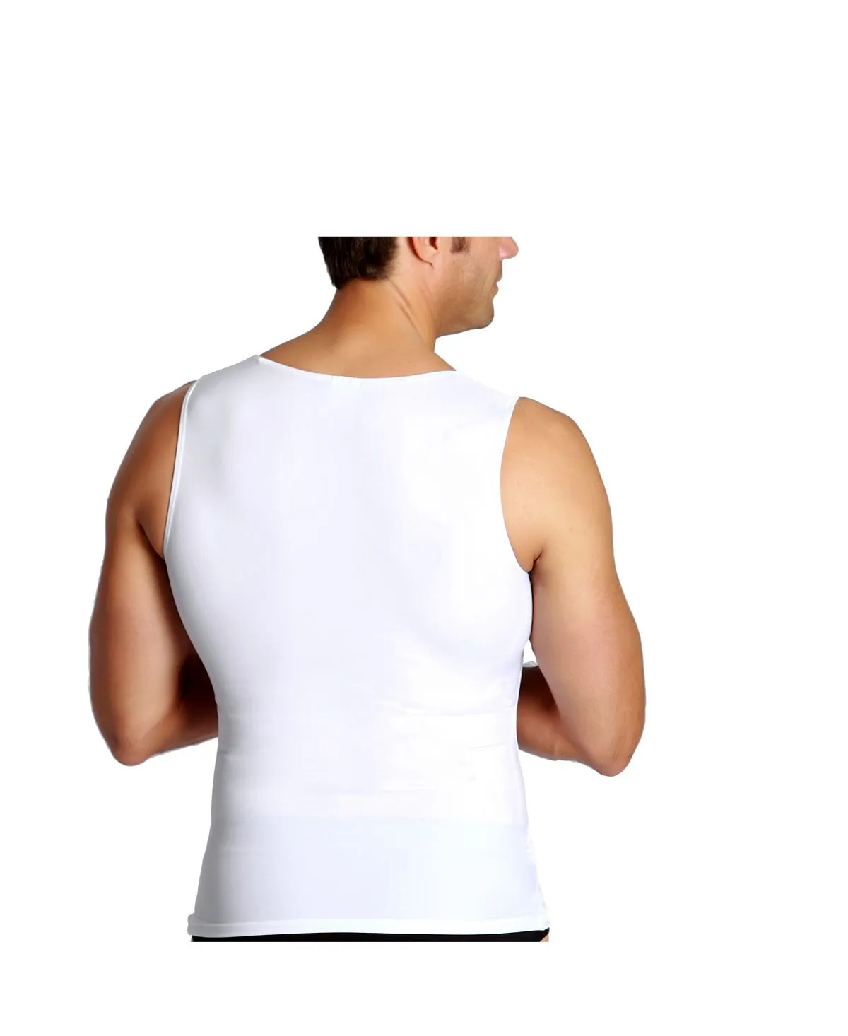 Men's big & tall insta slim tank top with compression muscles Instaslim