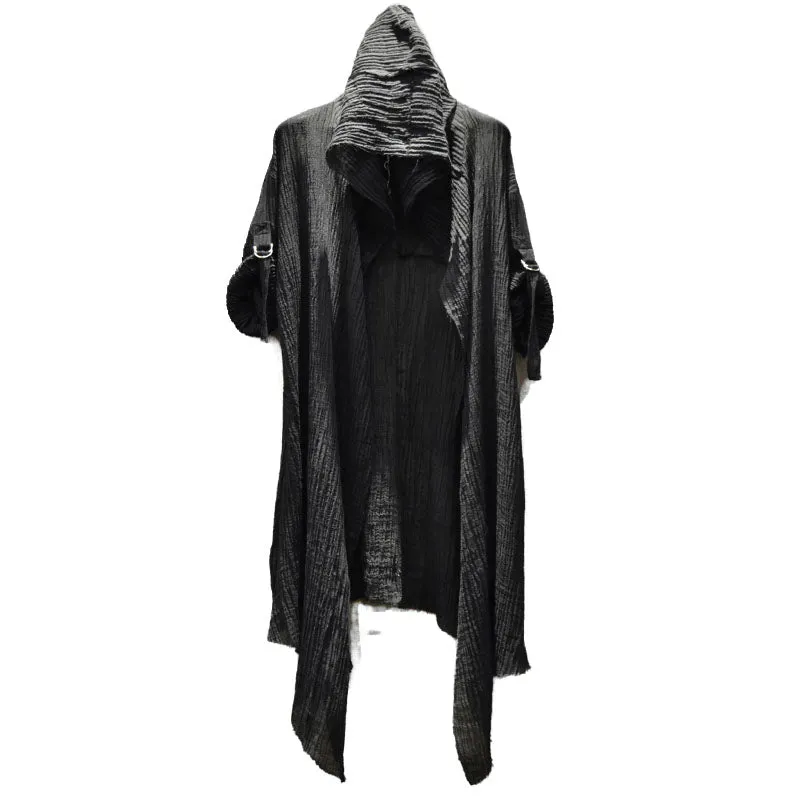 Mens Casual Long Sleeve Cardigan Coat Loose Cotton Hoodies Sweatshirt