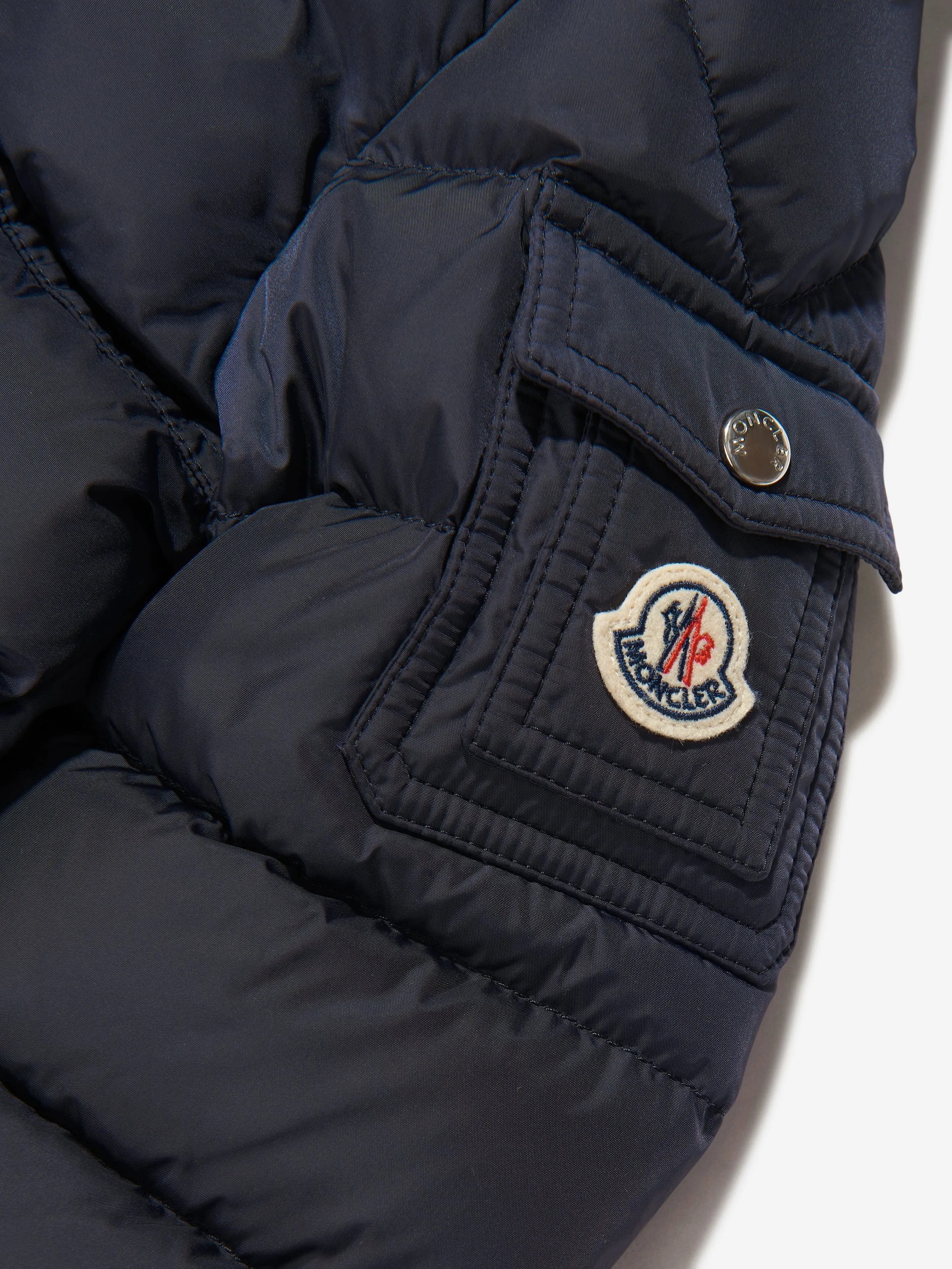 Moncler Enfant Boys Down Padded New Byron Fur Jacket