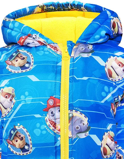 PAW Patrol Lets Snow Boy's Children's Blue Zipped Coat Hooded Jacket