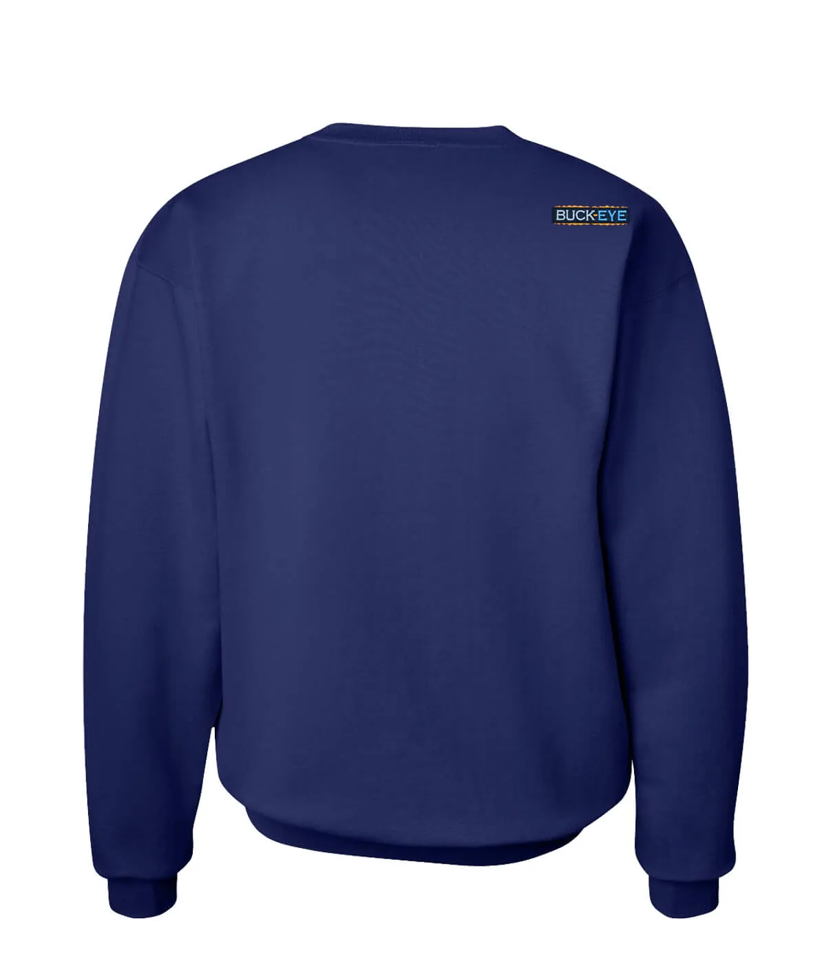 "Buck-Eye" Navy Unisex Crewneck Sweatshirt For Men And Women