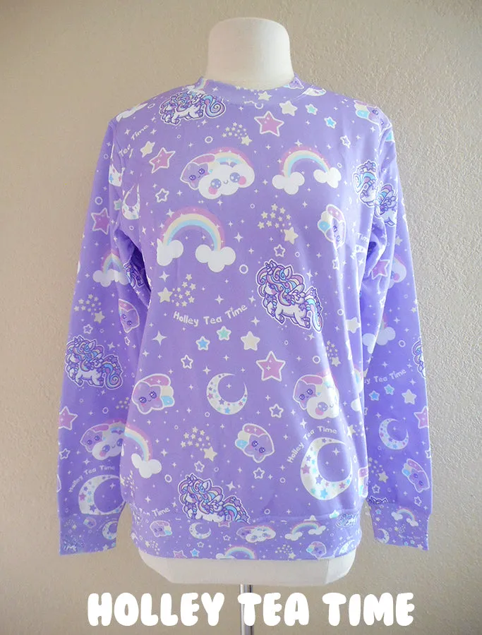 Rainbow Stardust Women's Sweatshirt [made to order]