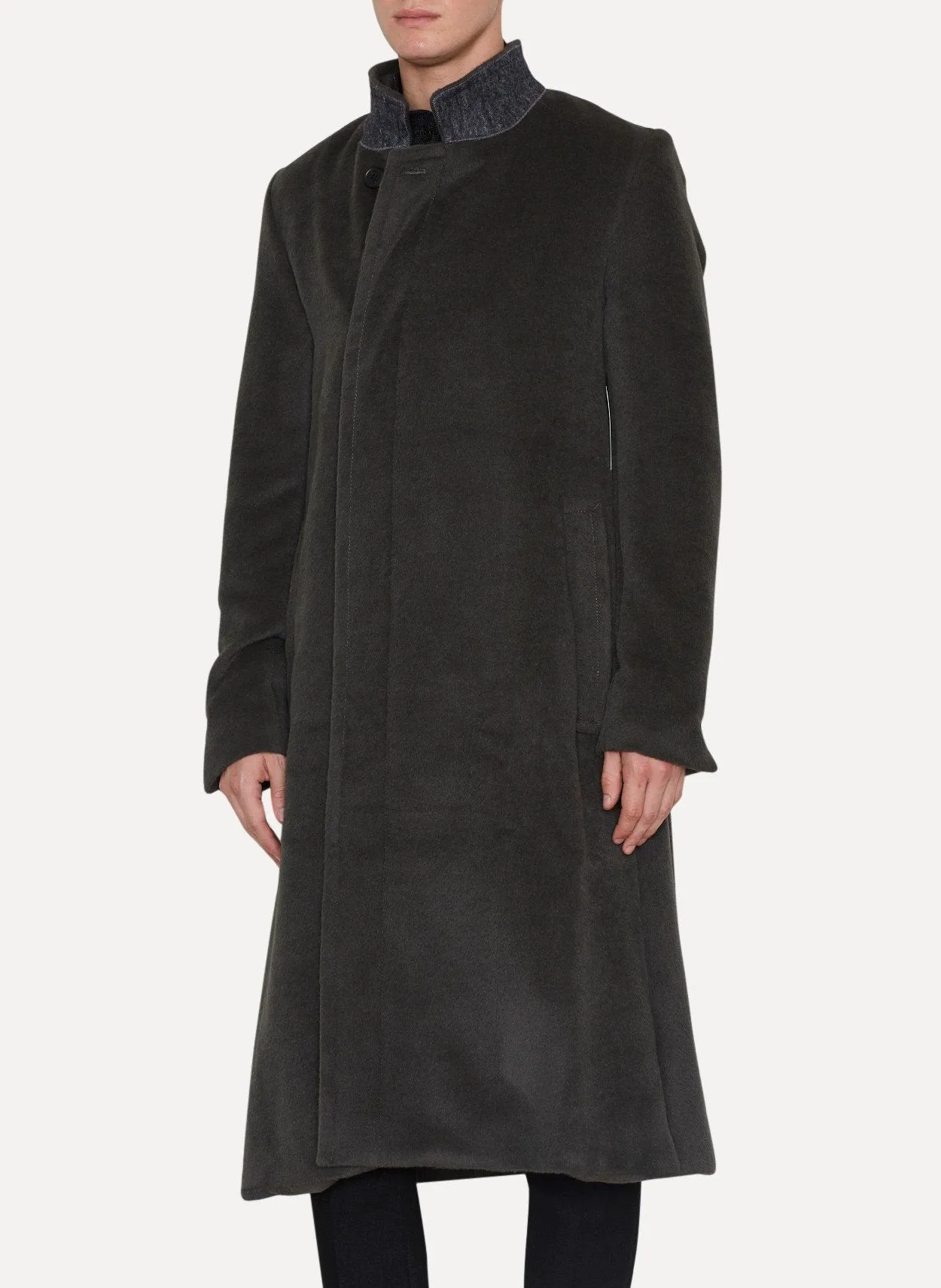 Raven Alpaca Wool Coat Film