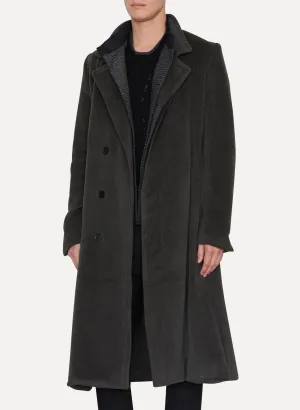 Raven Alpaca Wool Coat Film