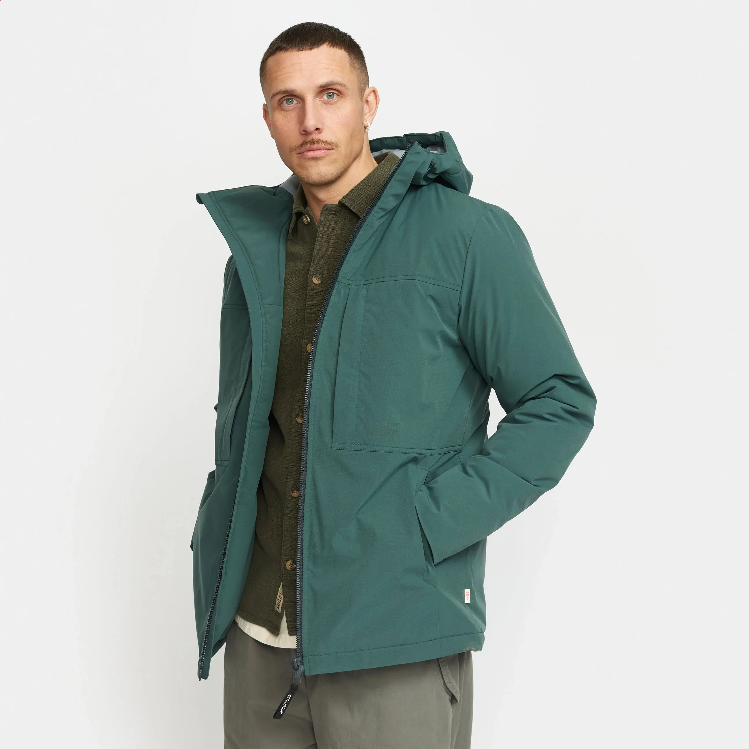 REVOLUTION WINTER TECH JACKET - DARK GREEN