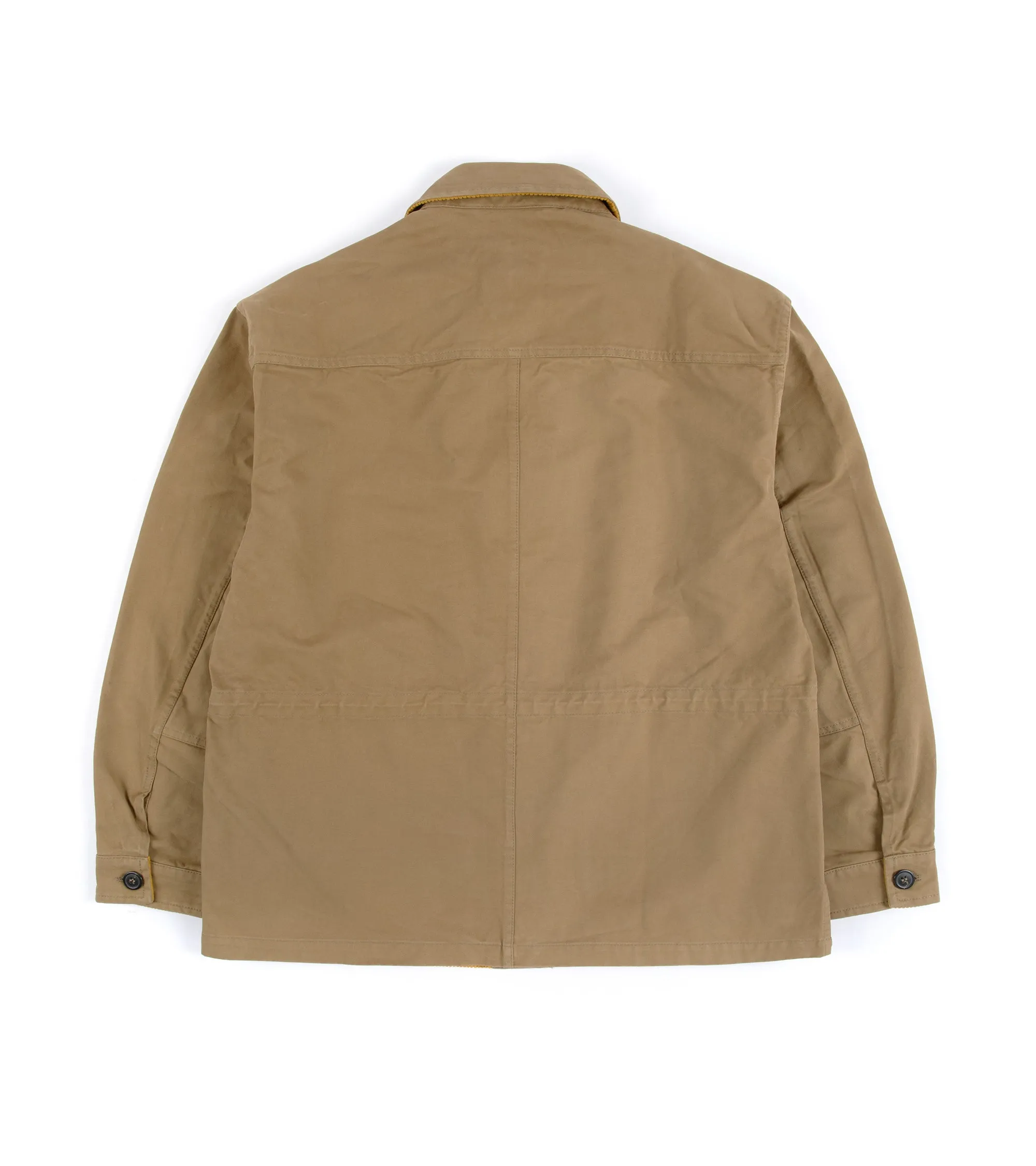 Rovi Lucca Cotton Twill & Corduroy Garden Jacket: Khaki/Gold