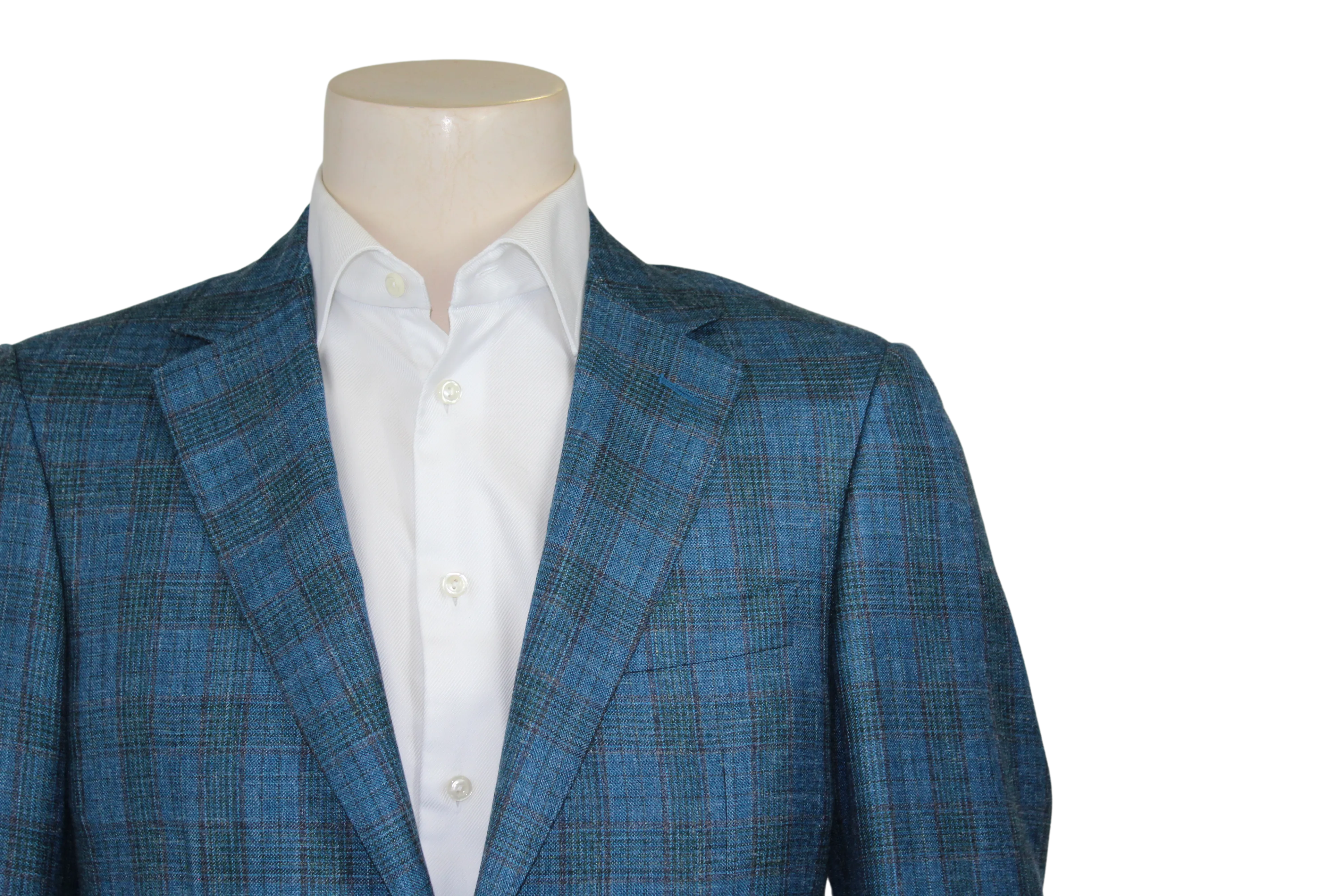 Siena Blue and Brown Plaid Sport Coat