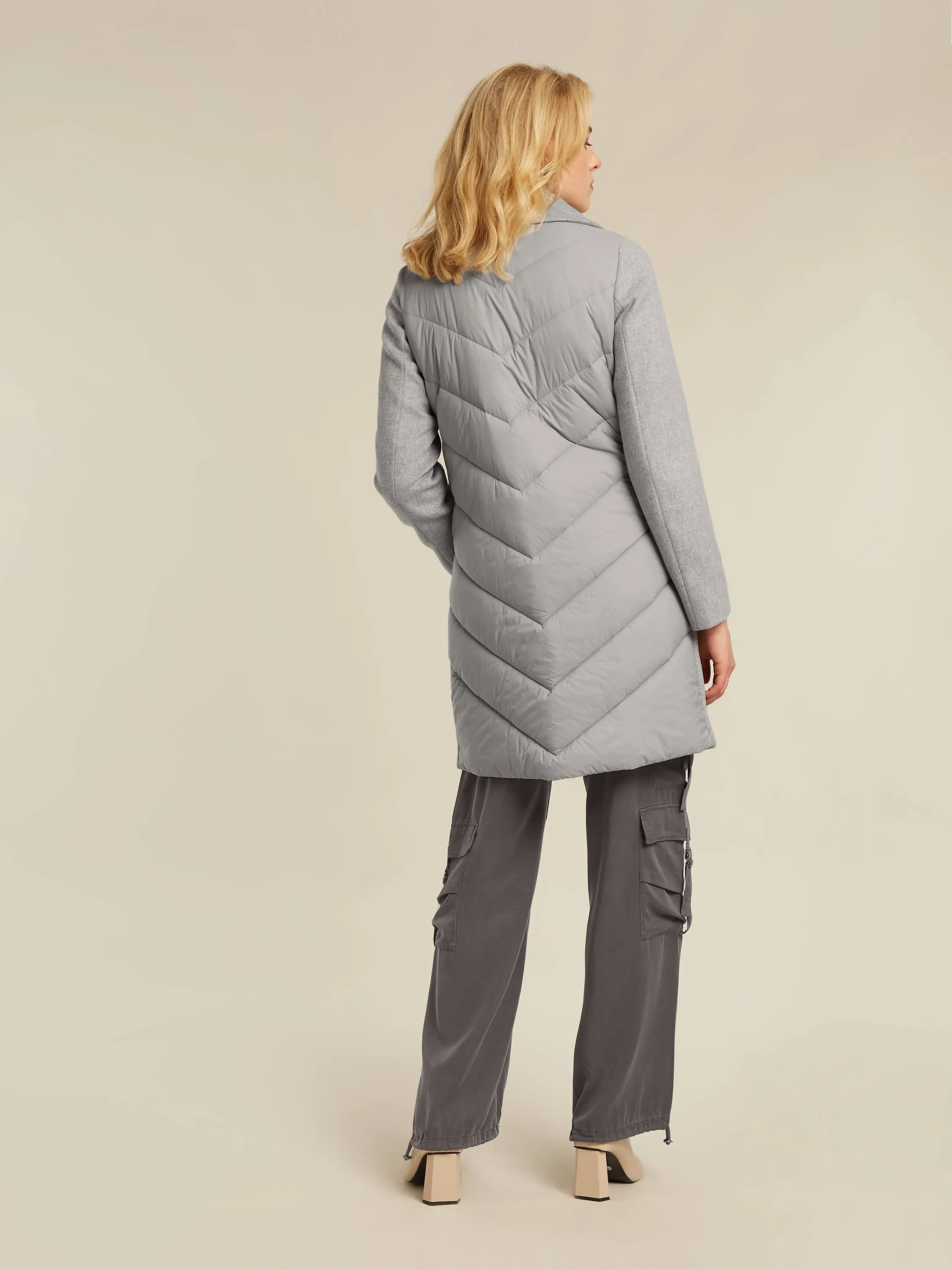 Skylar coat - Soft grey heather