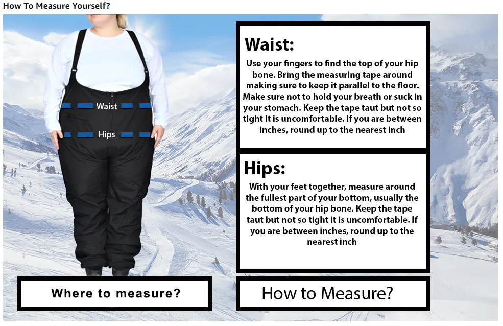 Snow Country Outerwear Womens Plus Size 1X-2X Convertible Technical Snow Pants Ski Bibs