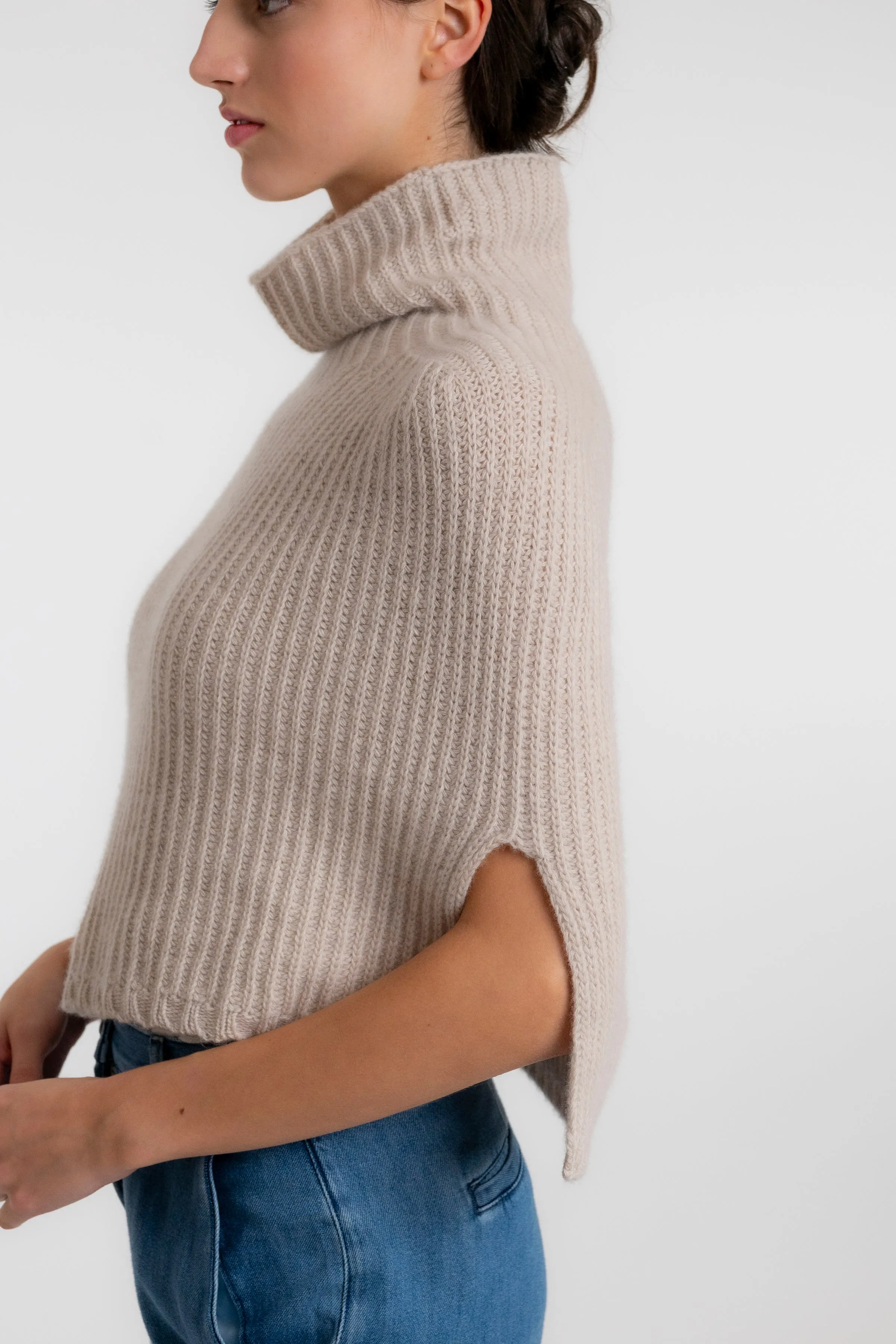 Super Fine Merino Half Poncho