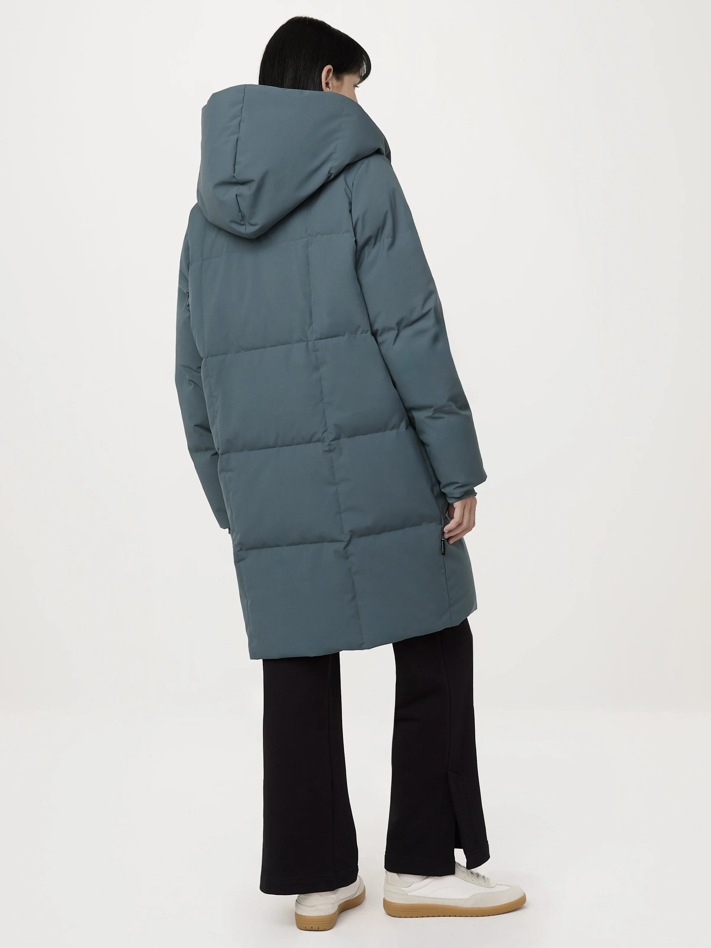 The Hygge Puffer Coat in Slate