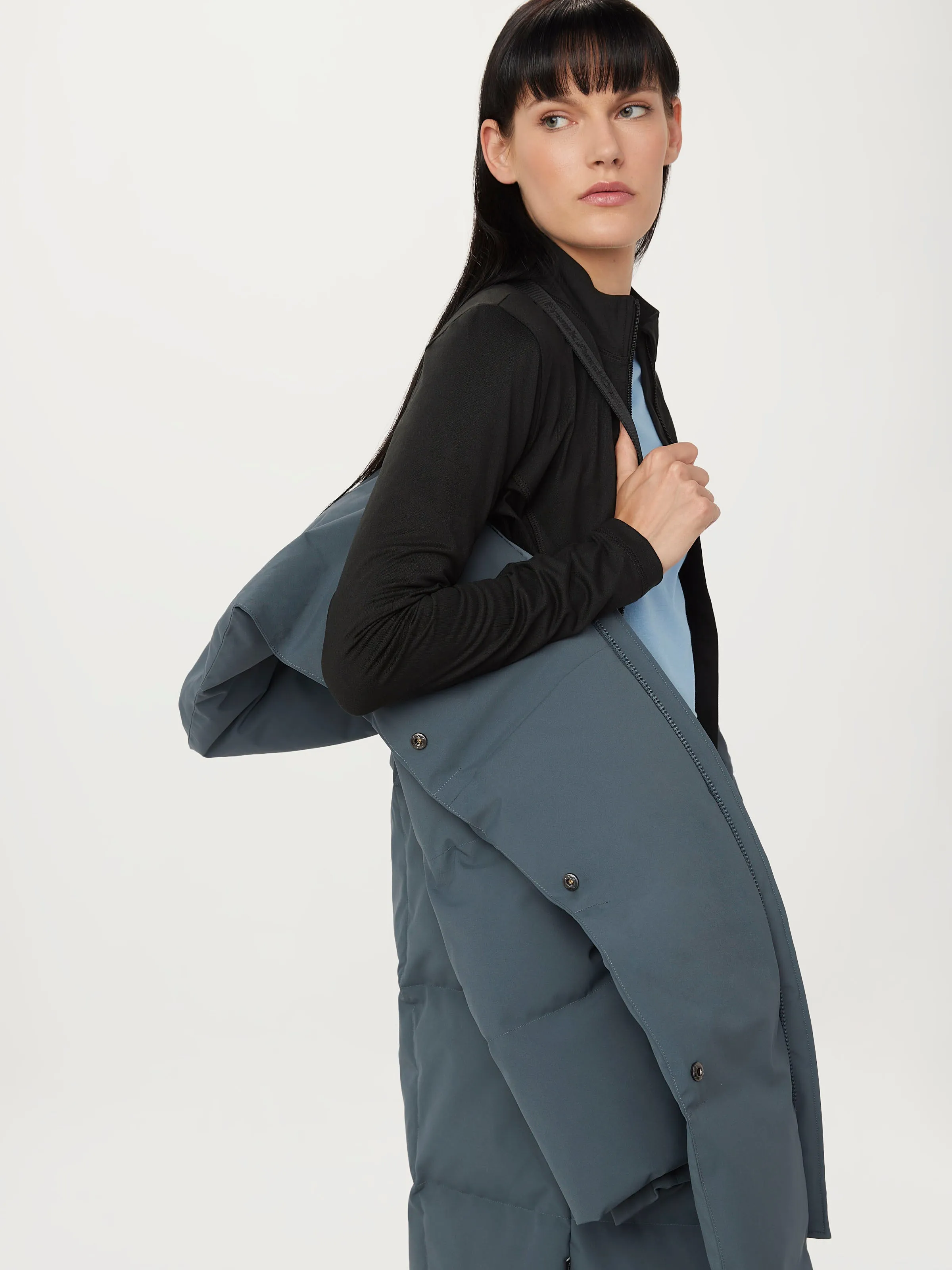 The Hygge Puffer Coat in Slate