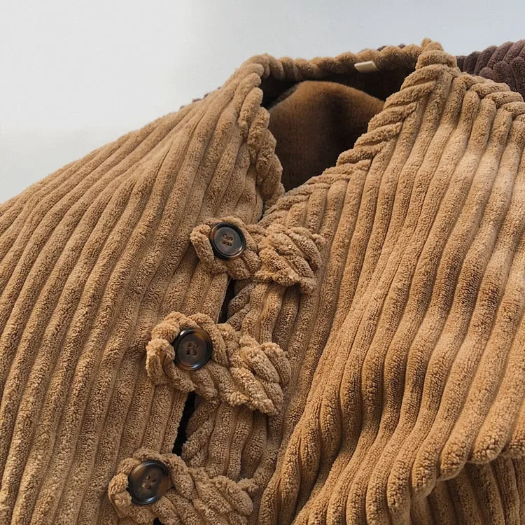 Thick Corduroy Winter Coat