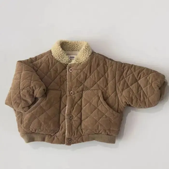 Thick Quilted Fleece-Lined Jacket