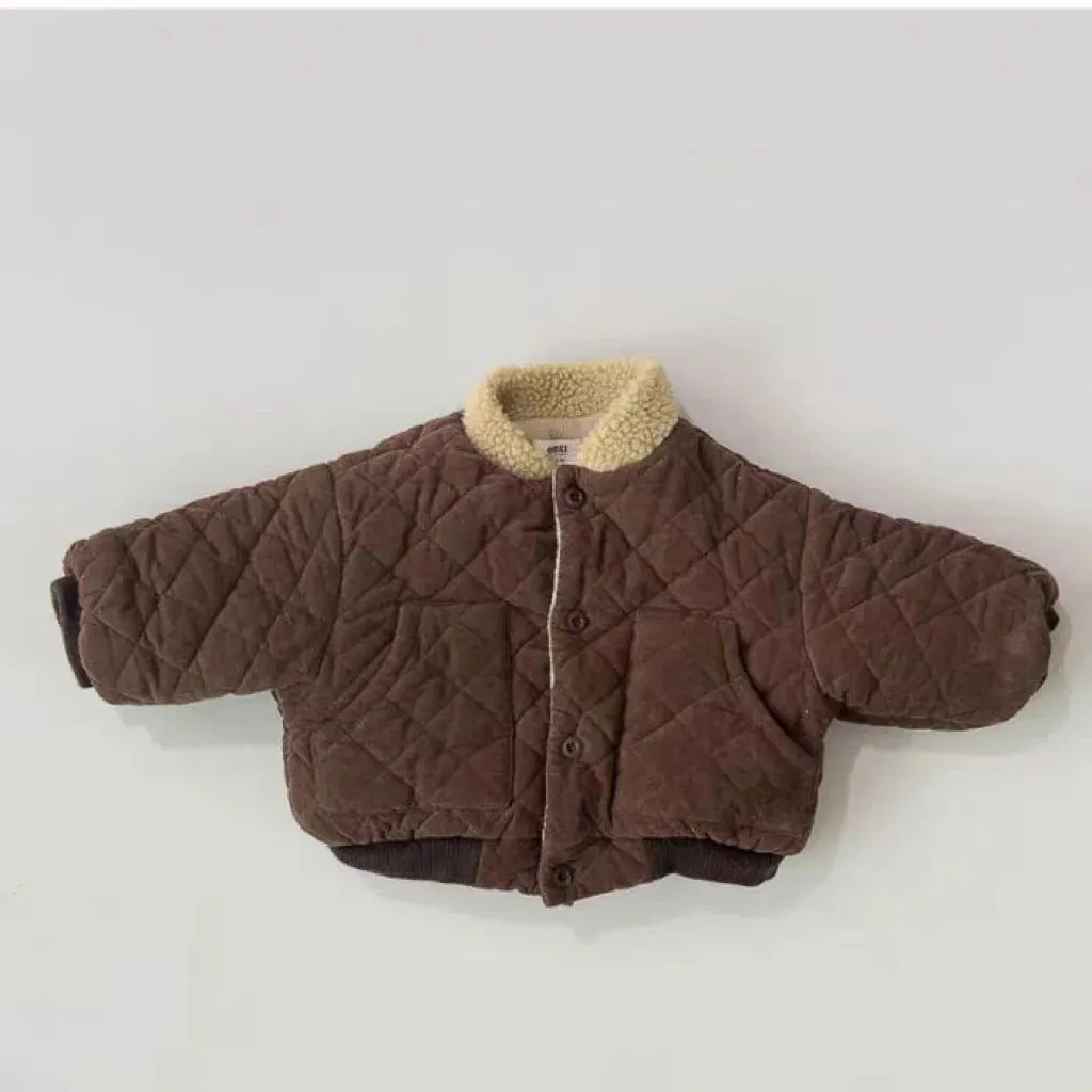 Thick Quilted Fleece-Lined Jacket