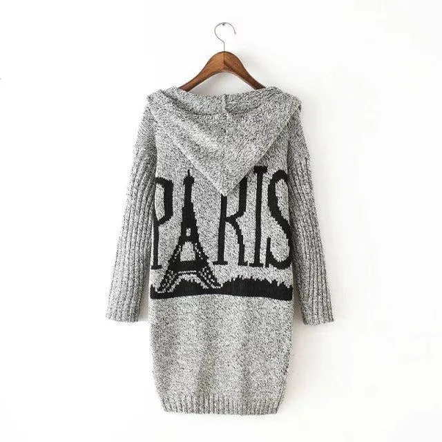 Thick Winter Knitted Star Cardigan Coat