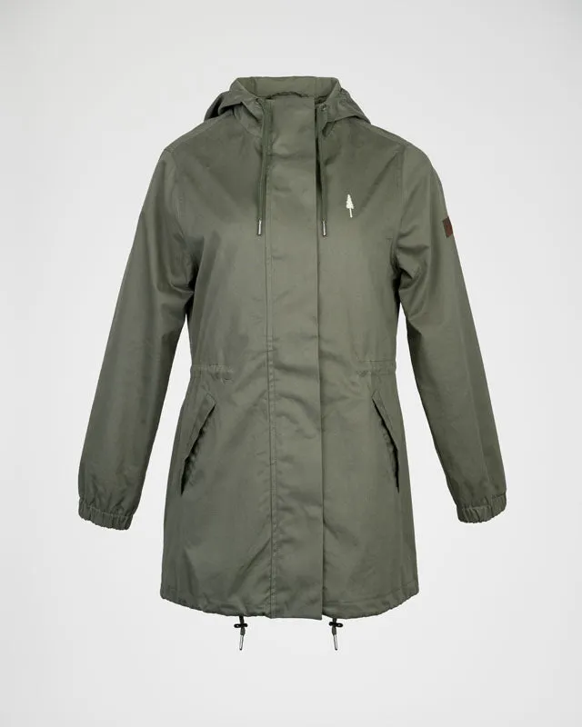 TreeJacket Parka Women Olive