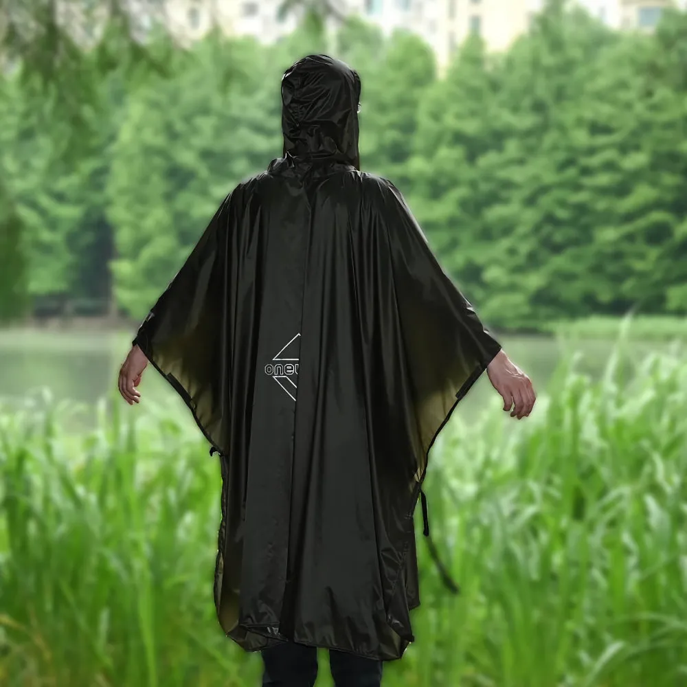 Ultralight Rain Poncho for Hiking and Camping