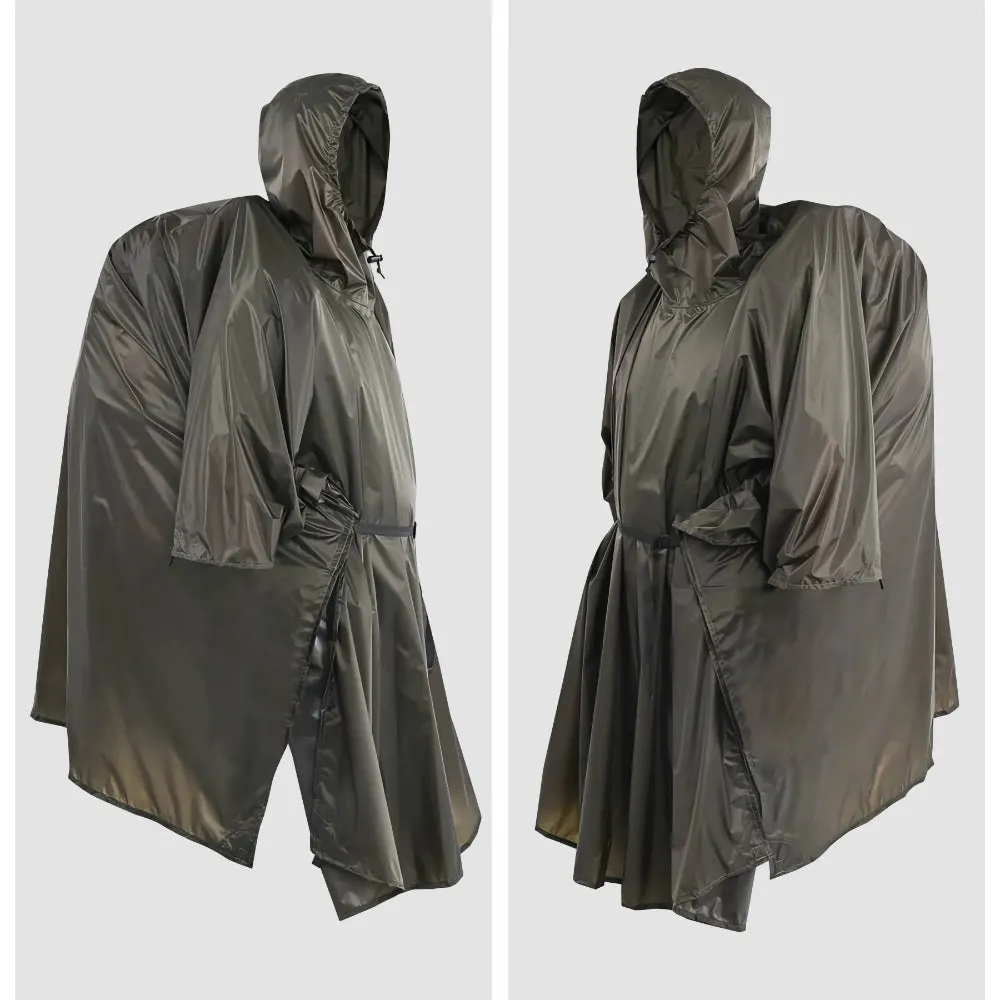 Ultralight Rain Poncho for Hiking and Camping