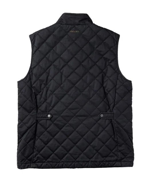 Warner Quilted Vest: Black