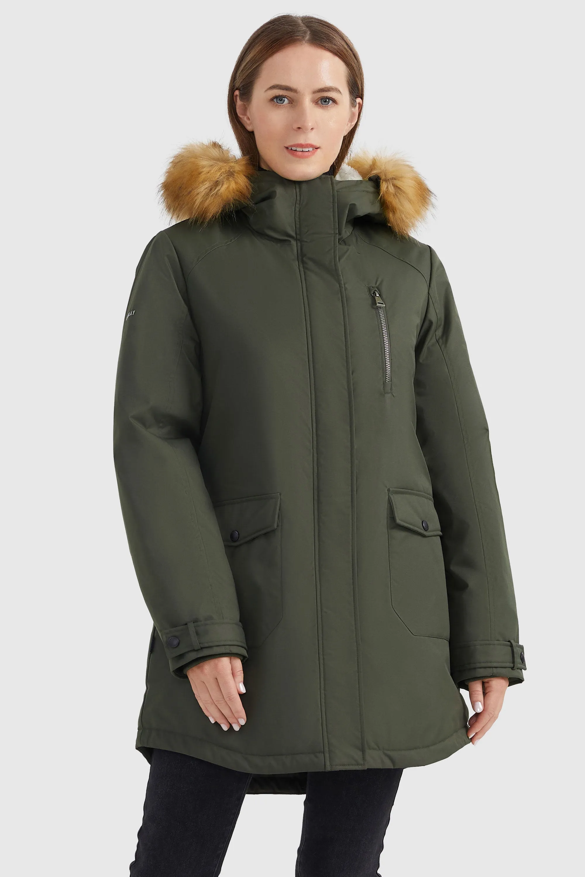 Water-Resistant Hooded Parka