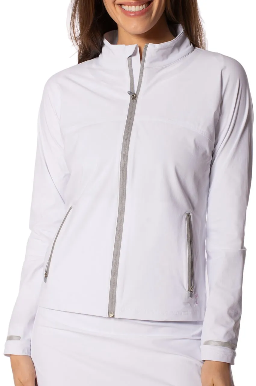 White Be An Athlete Jacket