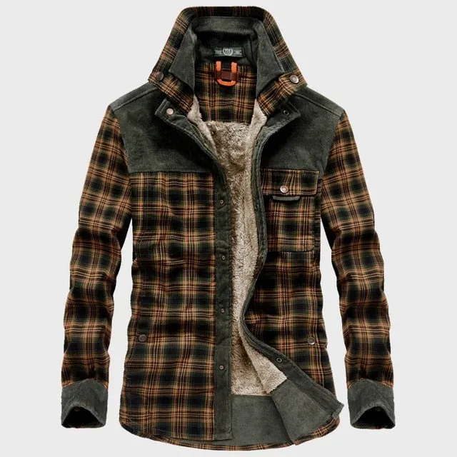 Winter Thick Checkered Pattern Jacket