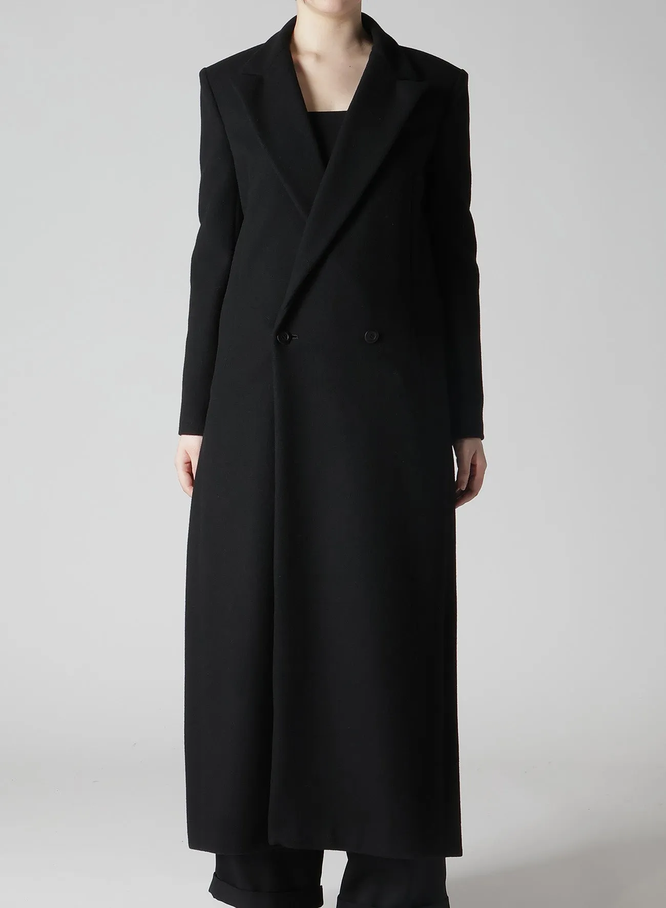 WOOL MOSSER LONG SLIT COAT