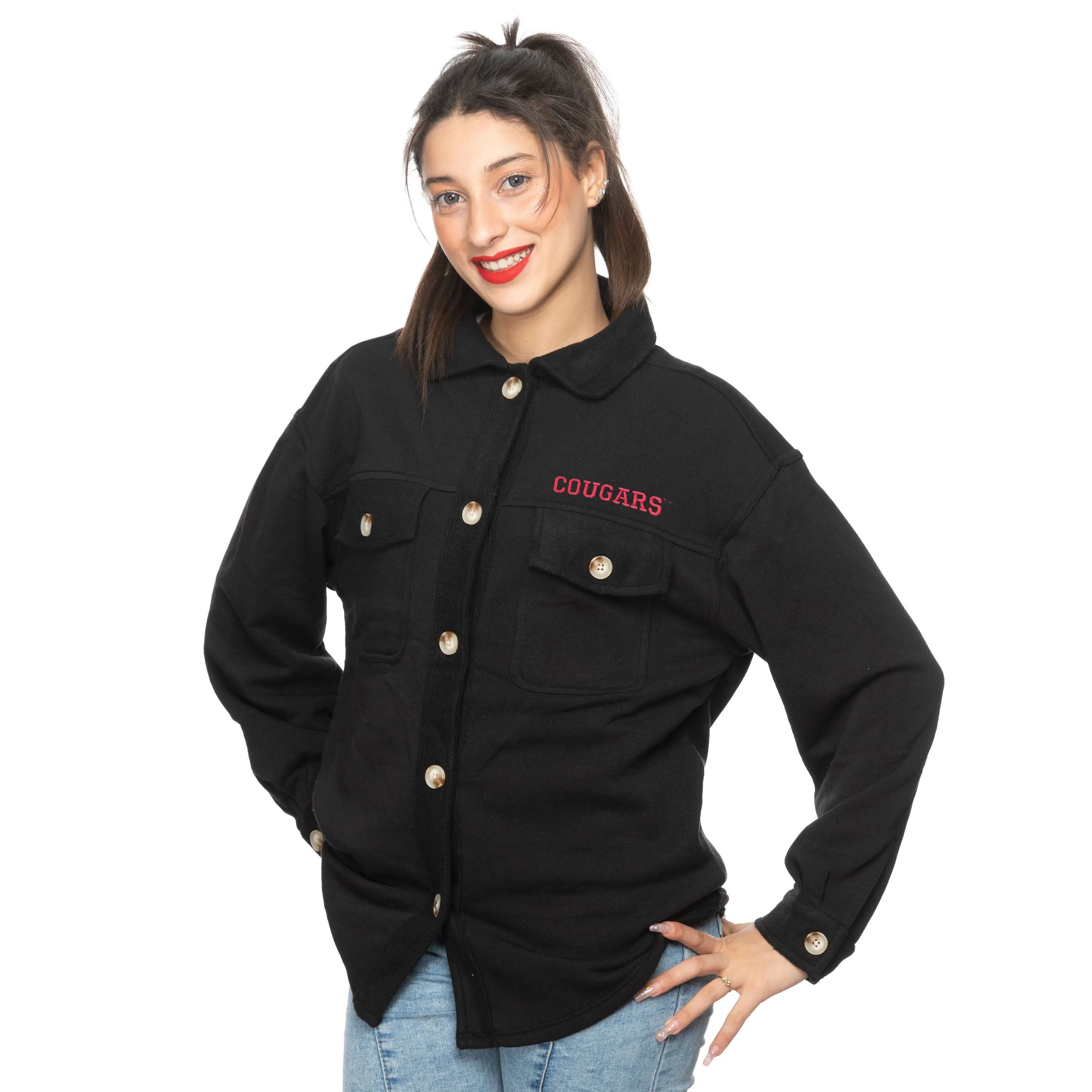 ZooZatz Womens Black Shacket